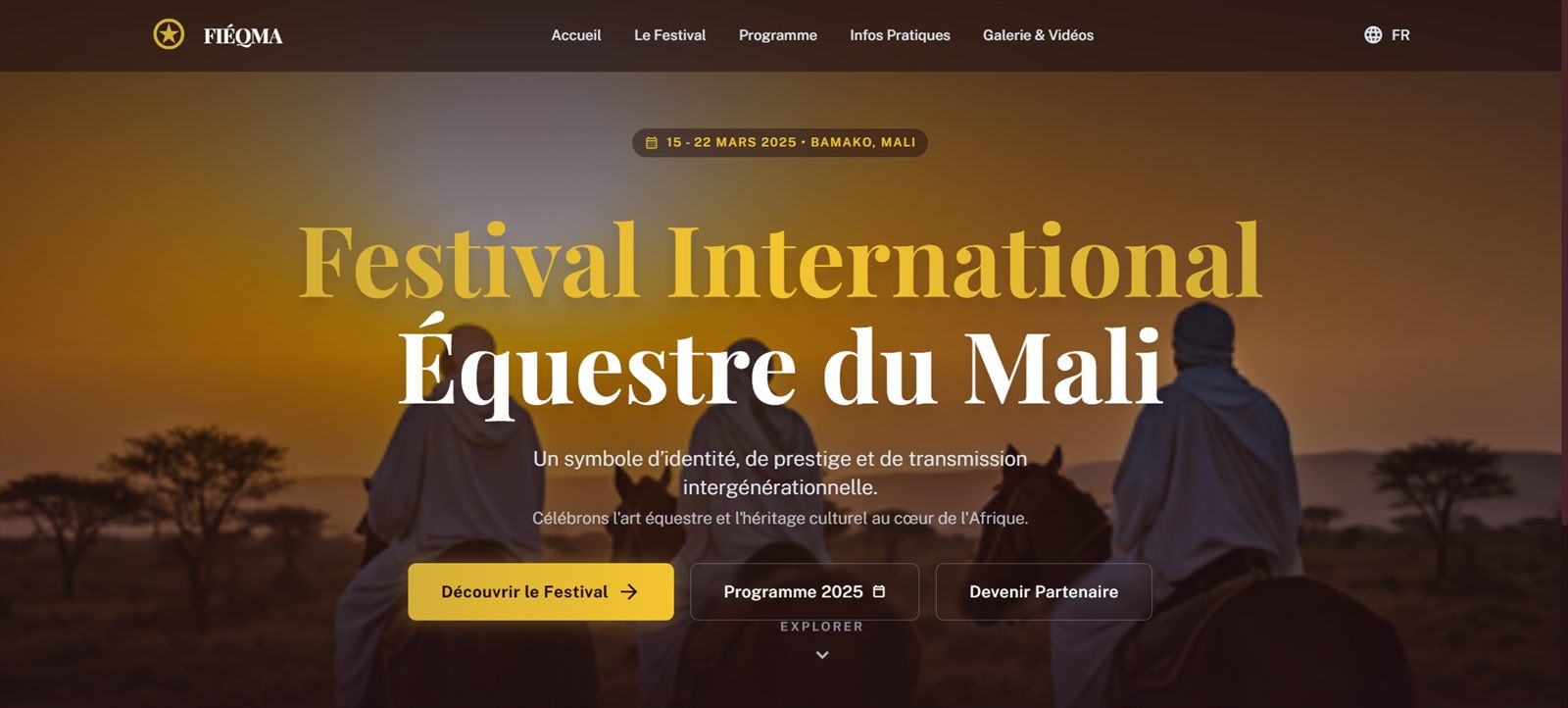 Aperçu du projet FIEQMA, marketplace e-commerce