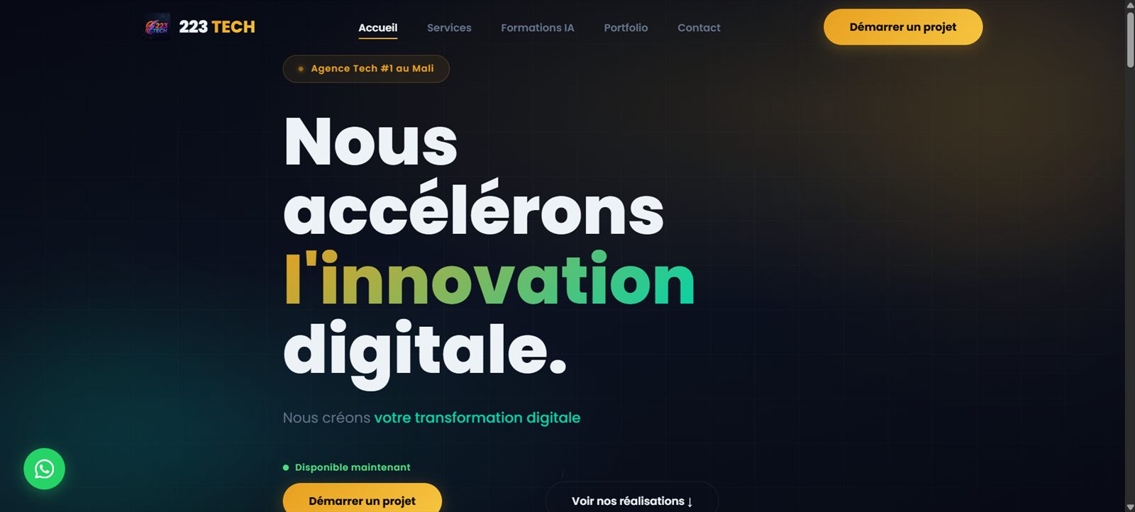 Aperçu du projet Tech 223, solutions IT